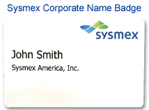 Sysmex Name Badge