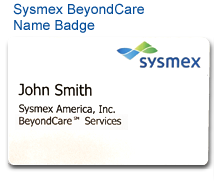 Sysmex BeyondCare Badge